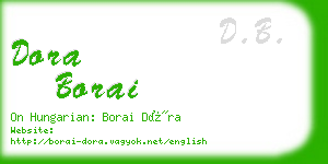 dora borai business card